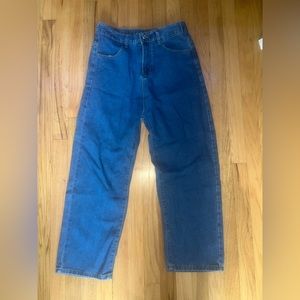 Baggy Jeans stylish no brand dark blue jeans